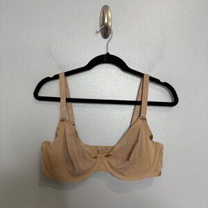 CUUP the plunge mesh bra in tan size 36E